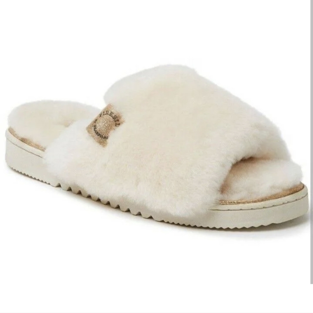 Fireside by Dearfoams Women's Shearling Slide Slipper - Cairns